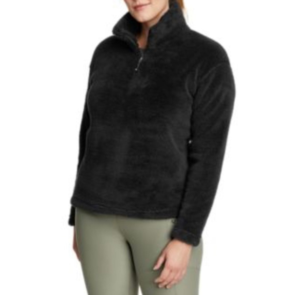 Eddie Bauer Black Fleece Pullover | Eddie Bauer Pullover | Fleece Quarterzip